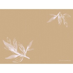 100 Tovagliette Bio Dunicel® 30 x 40 cm Foglie Eco