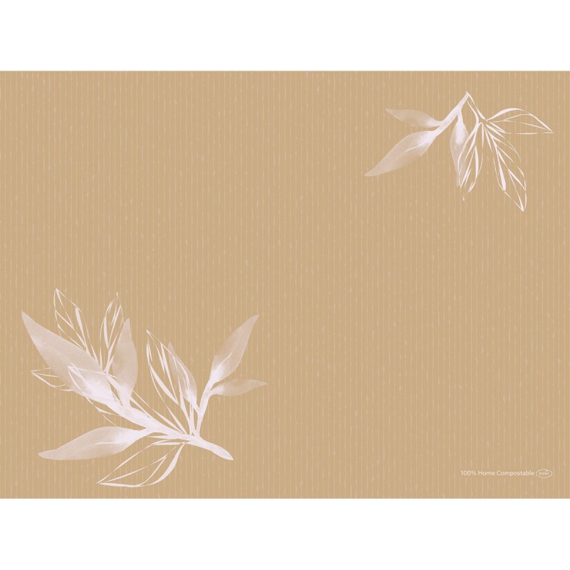 100 Sets de table Dunicel® Bio 30 x 40 cm Eco Leaves 100 Sets de table Dunicel® Bio 30 x 40 cm Eco Leaves