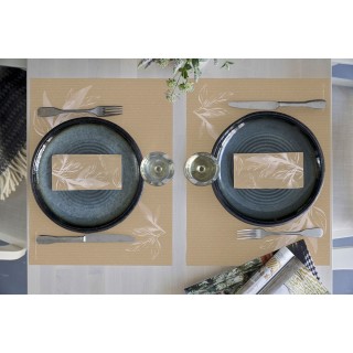 100 Tovagliette Bio Dunicel® 30 x 40 cm Foglie Eco