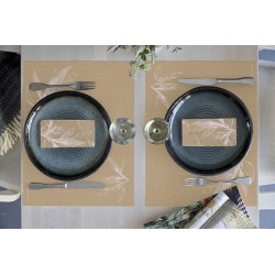 100 Sets de table Dunicel® Bio 30 x 40 cm Eco Leaves