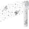 Runner da tavola "30 ans" argento 28 cm x 5 metri, organza Runner da tavola "30 ans" argento 28 cm x 5 metri, organza