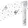 Runner da tavola "50 ans" argento 28 cm x 5 metri, organza Runner da tavola "50 ans" argento 28 cm x 5 metri, organza