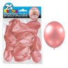 25 palloncini in metallo oro rosa. D. 30cm 25 palloncini in metallo oro rosa. D. 30cm
