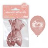 Sachet de  ballons métallisés joyeux anniversaire, Rose gold Sachet de  ballons métallisés joyeux anniversaire, Rose gold
