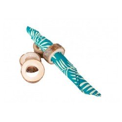 8 Ronds de serviette en bois Ø 3CM X 1.8CM Ht.