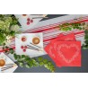 12 Tovaglioli cuore, 40x40cm, rosso 12 Tovaglioli cuore, 40x40cm, rosso