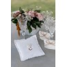 1 Cuscino con cuore bianco, per alleanza, 15 x 15 cm 1 Cuscino con cuore bianco, per alleanza, 15 x 15 cm