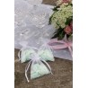 6 Sacchetti in organza, battesimo bianco semplice, 7,5 x 10 cm 6 Sacchetti in organza, battesimo bianco semplice, 7,5 x 10 cm