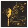 20 tovaglioli, disco d'oro, 12,5 x 12,5 cm, nero 20 tovaglioli, disco d'oro, 12,5 x 12,5 cm, nero