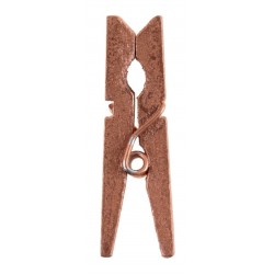 Mini clip in legno, 2,5 cm, busta da 24 pezzi, oro rosa