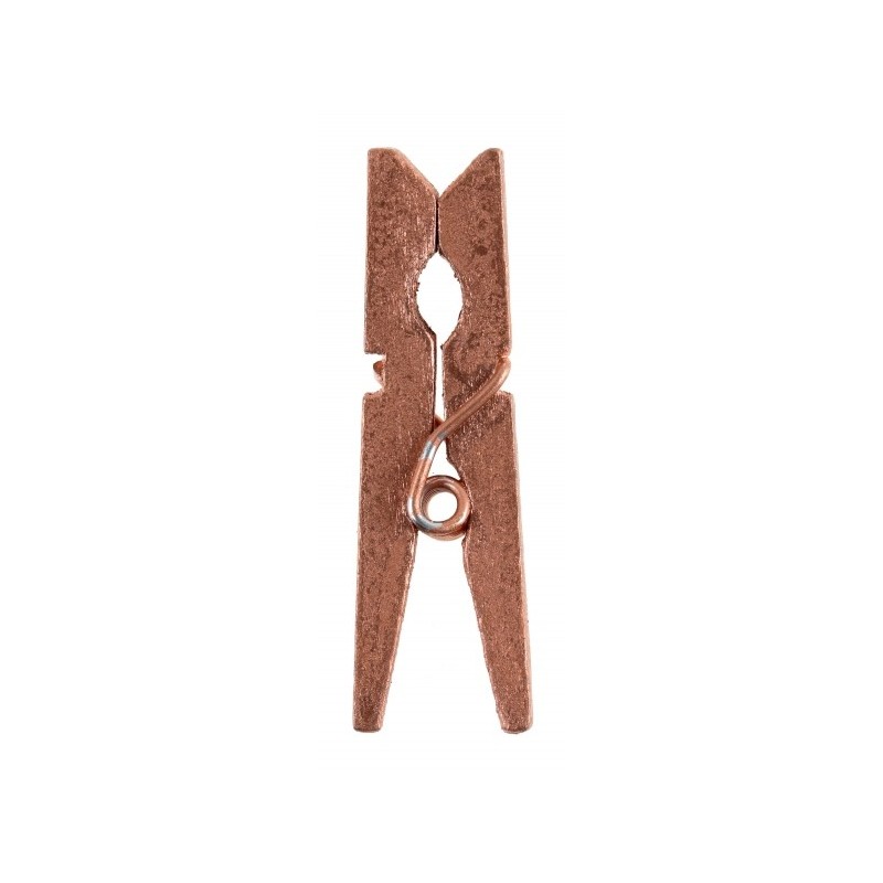 Mini pince en bois, 2,5 cm,sachet de 24 pièces, rose gold