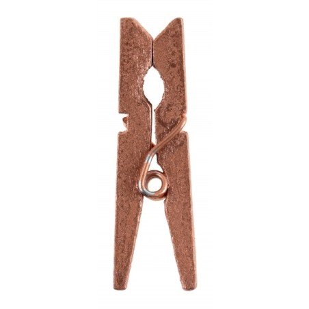 Mini clip in legno, 2,5 cm, busta da 24 pezzi, oro rosa