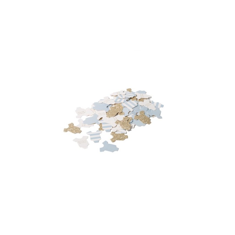 100 Baby Boy Strampler Konfetti Himmel, Weiß und Champagner Pailletten 3cm 100 Baby Boy Strampler Konfetti Himmel, Weiß und Champagner Pailletten 3cm