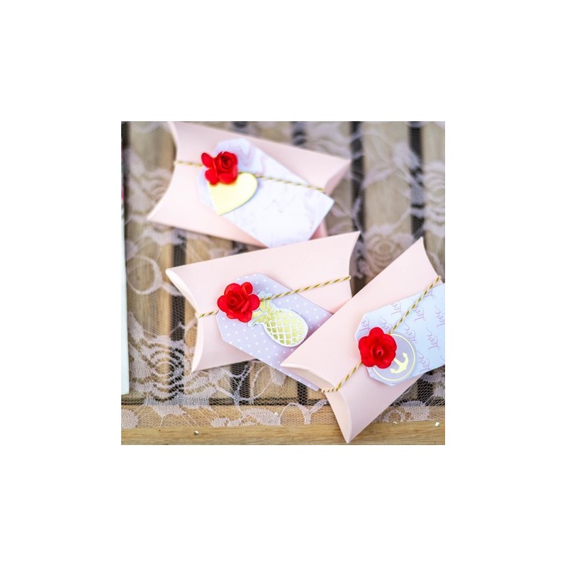 10 contenitori rosa cipria 11,5 x 7 x 2,5 cm
