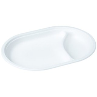 50 Teller oval, Zuckerrohr, zwei-teilig, D31 cm