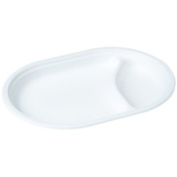 50 Teller oval, Zuckerrohr, zwei-teilig, D31 cm