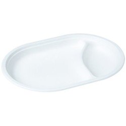 50 Teller oval, Zuckerrohr, zwei-teilig, D31 cm
