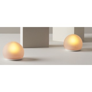 Bougeoir à LED Globe 8,4 x 10 cm