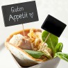 100 Spuntini per aperitivi, supporto in ardesia, 8,5 cm 100 Spuntini per aperitivi, supporto in ardesia, 8,5 cm