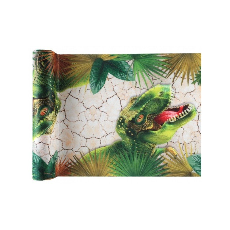 Runner da tavola dinosauro, 30 cm x 5 m