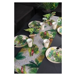 Chemin de table dinosaure, 30cm x 5m 