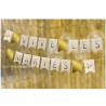 Ghirlanda di 19 gagliardetti "Vive les mariés", 5m Ghirlanda di 19 gagliardetti "Vive les mariés", 5m