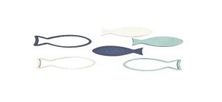 12 Semis de table poisson fantaisie 