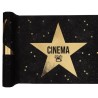Chemin de table cinéma, noir, 30 cm x  5 mètres Chemin de table cinéma, noir, 30 cm x  5 mètres