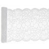 Runner da tavola in pizzo premium, bianco, 18 cm x 3 m