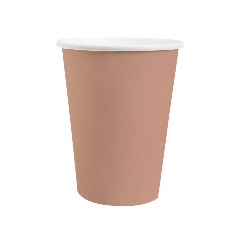 10 Gobelets Rainbow, en carton, rose gold, ø 7.8 x 9.7 cm / 27cl
