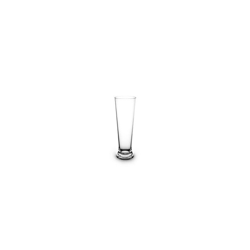 1 bicchiere da birra infrangibile e riutilizzabile, trasparente, 33cl