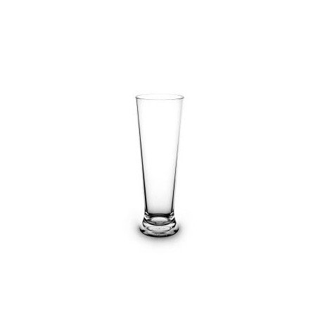 1 Verre à bière incassable et réutilisable, transparent, 33cl
