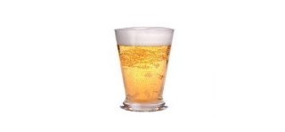 1 bicchiere da birra infrangibile e riutilizzabile, trasparente, 33cl