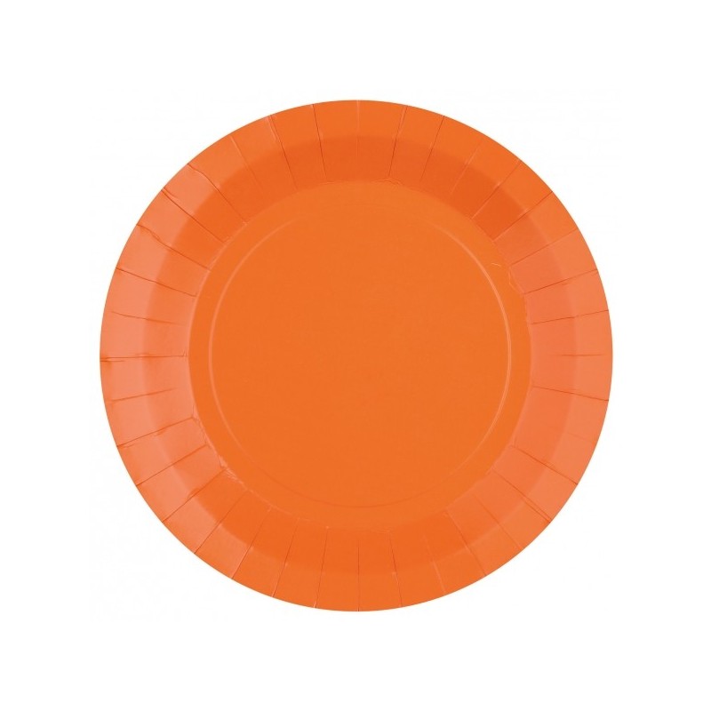 10 Assiettes Rainbow en fibres naturelles, Ø 22,5cm, orange 10 Assiettes Rainbow en fibres naturelles, Ø 22,5cm, orange
