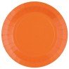 10 Piatti Rainbow in fibre naturali, Ø 22,5 cm, arancione