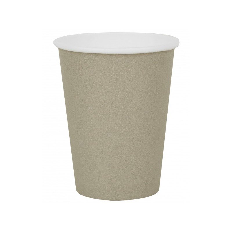 10 Gobelets Rainbow, en carton, taupe, ø 7.8 x 9.7 cm / 27cl