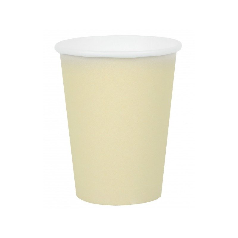 10 Rainbow Cups, Pappe, Elfenbein, ø 7,8 x 9,7 cm / 27cl