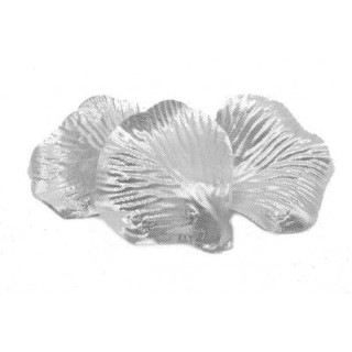 50 petali aspetto metallico argento 