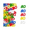 Coriandoli da tavola in carta multicolore anni 80 Coriandoli da tavola in carta multicolore anni 80