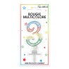 Bougie chiffre 3 multicolore Bougie chiffre 3 multicolore