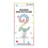 Bougie numero 2 multicolore Bougie numero 2 multicolore