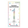 Bougie chiffre 1 multicolore Bougie chiffre 1 multicolore