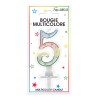 Bougie chiffre 5 multicolore Bougie chiffre 5 multicolore