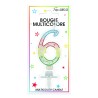 Bougie chiffre 6 multicolore Bougie chiffre 6 multicolore