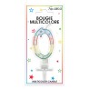 Bougie chiffre 0 multicolore Bougie chiffre 0 multicolore