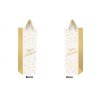 1 Sacchetto regalo per bottiglia "Joyeux Anniversaire" Oro - bianco