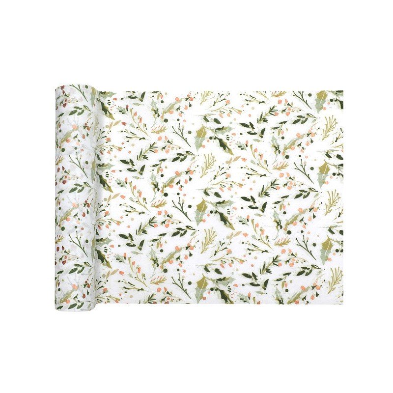 Chemin de table Houx, multicolore, 30cm x 2,5m