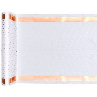 Chemin de table Passe partout, 28cm x 3m, blanc