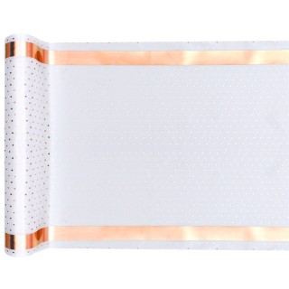 Runner da tavola Passepartout, 28cm x 3m, bianco