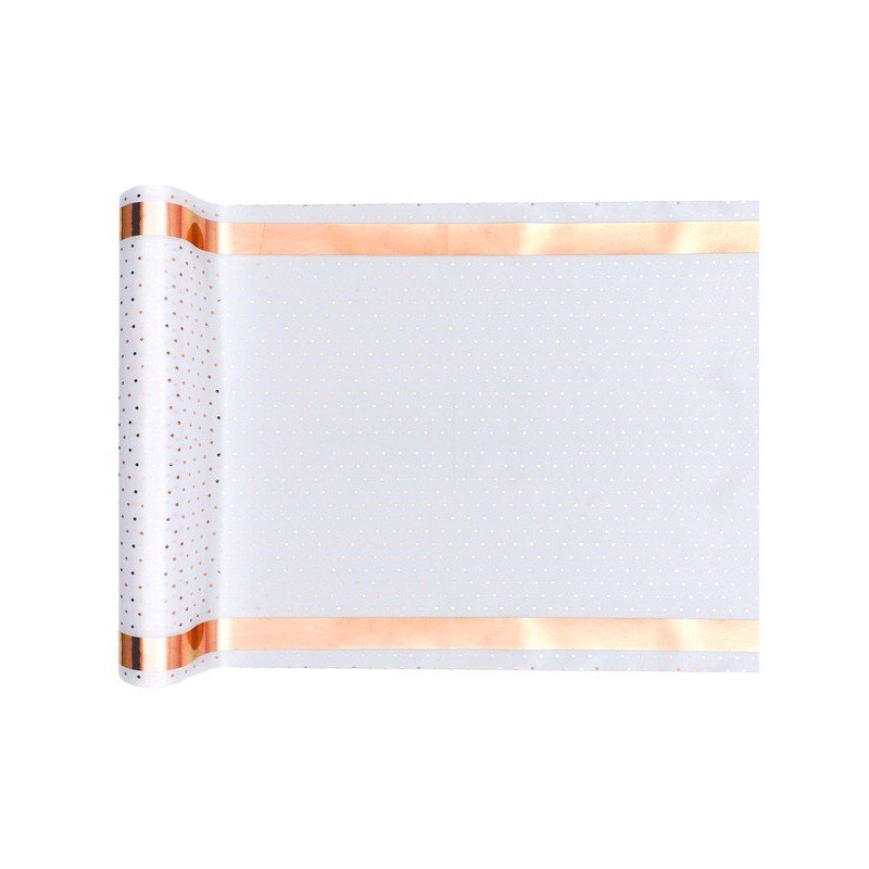 Chemin de table Passe partout, 28cm x 3m, blanc